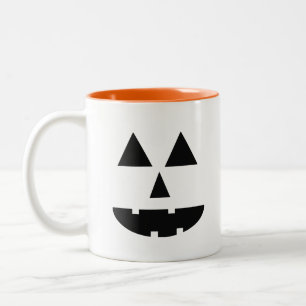 Halloween Face Zweifarbige Tasse