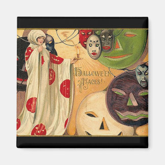Halloween Faces - Art Déco Magnet
