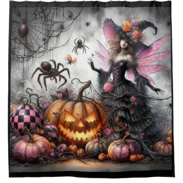 Halloween Fairy Duschvorhang (Vorderseite)