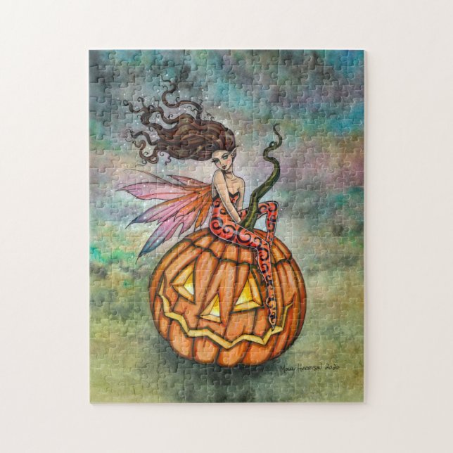 Halloween Fairy Fantasy Art von Molly Harrison Puzzle (Vertikal)