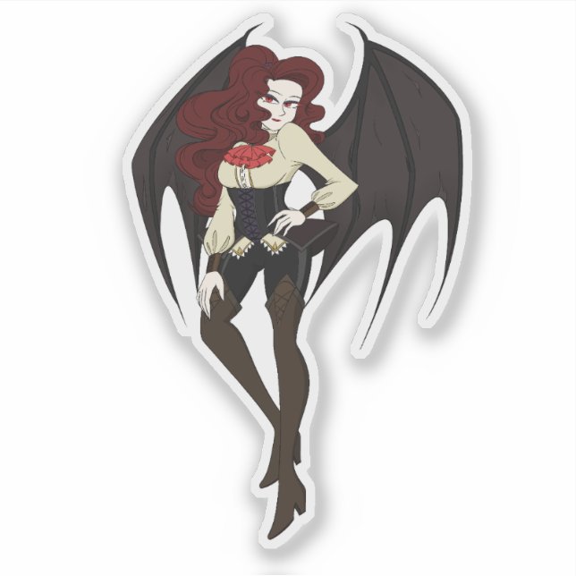 Halloween Fairy: Königin der Vampire-Aufkleberin Aufkleber (Vorderseite)