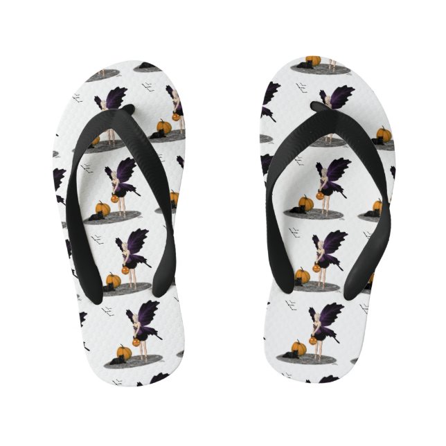 Halloween Fairy mit Pumpkin Flip Flops (Fußbett)