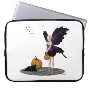 Halloween Fairy mit Pumpkin Laptop-Sieb Laptopschutzhülle