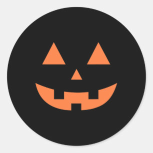 Halloween Fall Beängstigender Jack O' Lantern Pump Runder Aufkleber