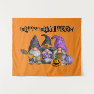 Halloween Fall Gnomes Wassercolor Wandteppich