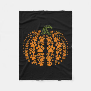 Halloween Fall Niedlich Paws Pumpkin Pet Liebhaber Fleecedecke