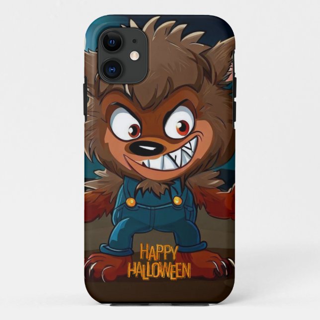 Halloween/Fall/Werwolf/Cartoon Case-Mate iPhone Hülle (Rückseite)