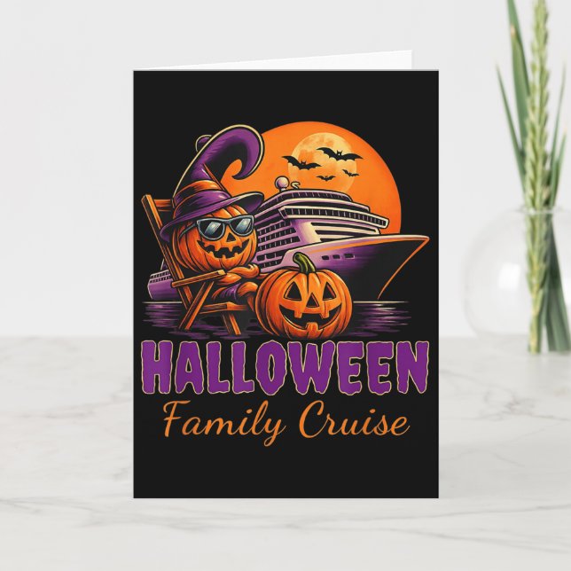 Halloween Family Cruise Matching Family Cruising S Karte (Vorderseite)