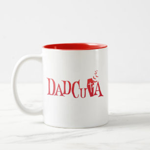 Halloween Family Matching Vater Dadcula Dracula Zweifarbige Tasse