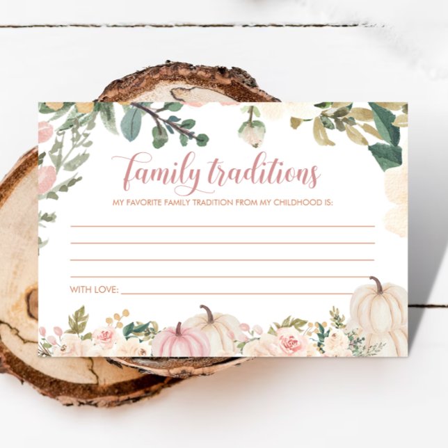 Halloween Family Traditionen Kinderduschkarte Begleitkarte (Von Creator hochgeladen)