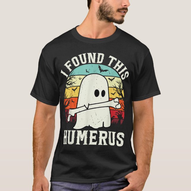 Halloween fand ich diesen Humerus Ghost-Knochen T-Shirt (Vorderseite)