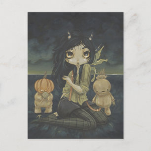 Halloween Fantasy Fantasy Gothic Postcard Postkarte