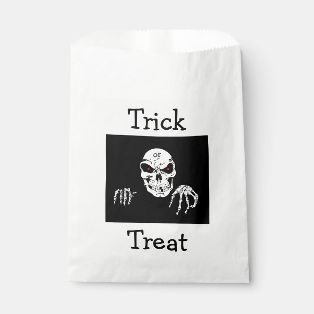 Halloween Fantentaschen/Skelett Geschenktütchen (Vorderseite)