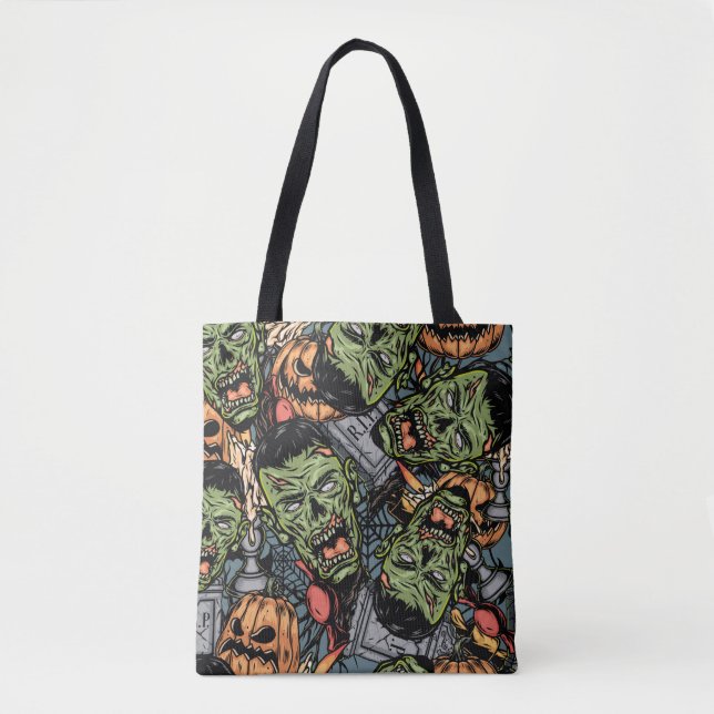 Halloween farbige Elemente nahtloses Muster mit  (Vorderseite)