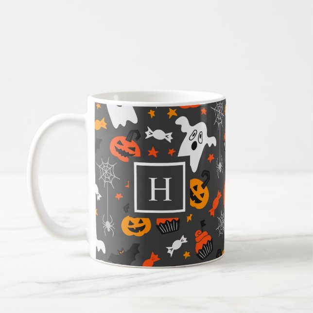Halloween-Farbsymbolen Kaffeetasse (Links)