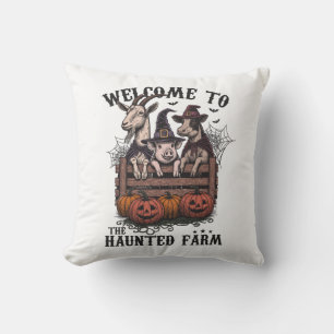 Halloween-Farmtiere Kissen