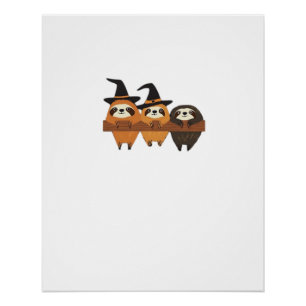 Halloween Faultier Essential T-Shirt Poster