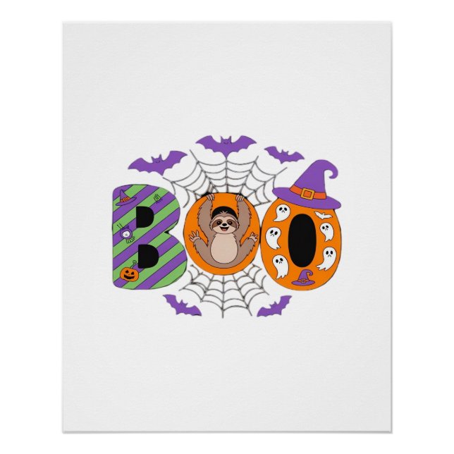 Halloween Faultier Süß Essential T-Shirt Poster (Vorderseite)
