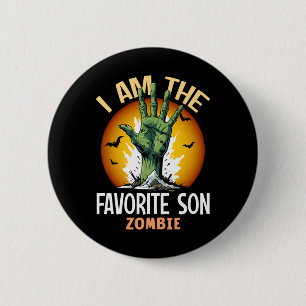Halloween-Favorite Son Zombie-Kostüm Button