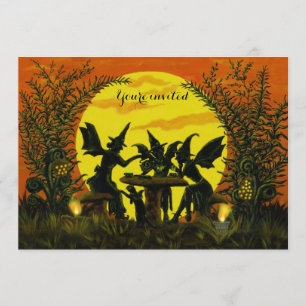 Halloween Feenwitches Einladungen