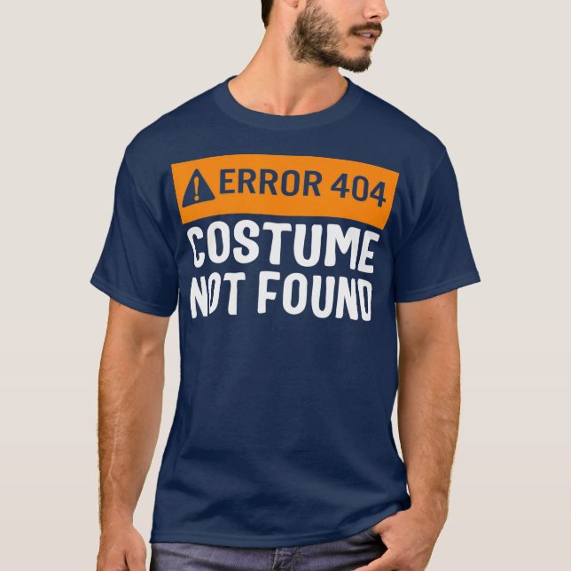 Halloween-Fehler 404 Kostüm nicht gefunden Kodieru T-Shirt (Vorderseite)
