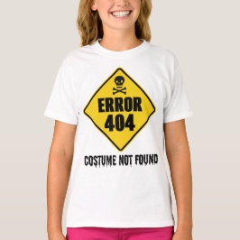 Halloween-Fehler 404 Kostüm wurde nicht gefunden T-Shirt