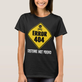 Halloween-Fehler 404 Kostüm wurde nicht gefunden T-Shirt