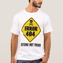 Halloween-Fehler 404 Kostüm wurde nicht gefunden T-Shirt