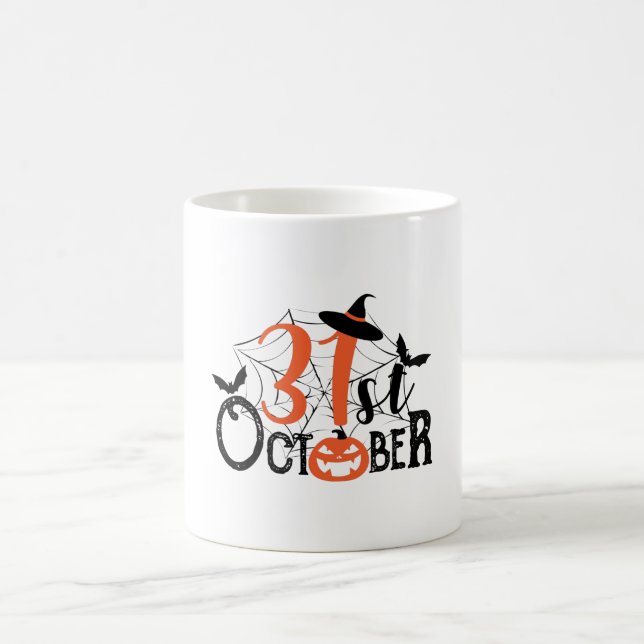 Halloween-Feier am 31. Oktober Kaffeetasse (Mittel)