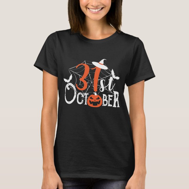 Halloween-Feier am 31. Oktober T-Shirt (Vorderseite)