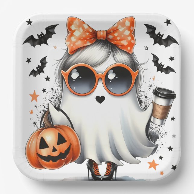 Halloween/Feiern/Herbst/Veranstaltung Pappteller (Vorderseite)