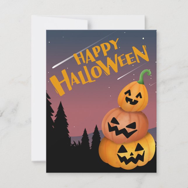 HALLOWEEN FEIERTAGSKARTE (Vorderseite)