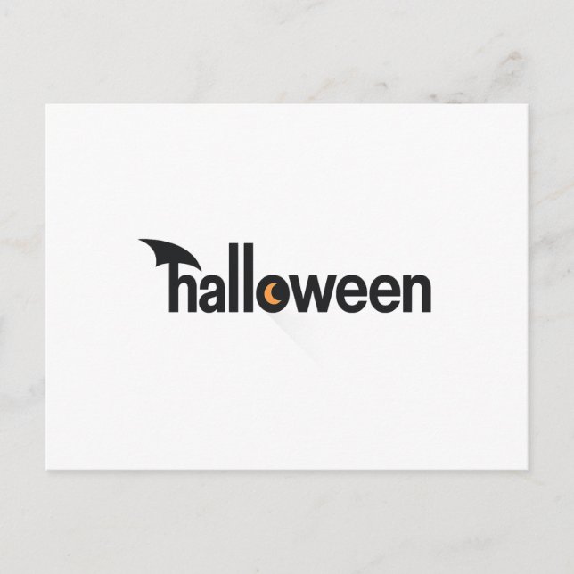 Halloween Feiertagspostkarte (Vorderseite)