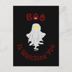 Halloween-Feiertagspostkarte   Buh beobachtet dich Feiertagspostkarte