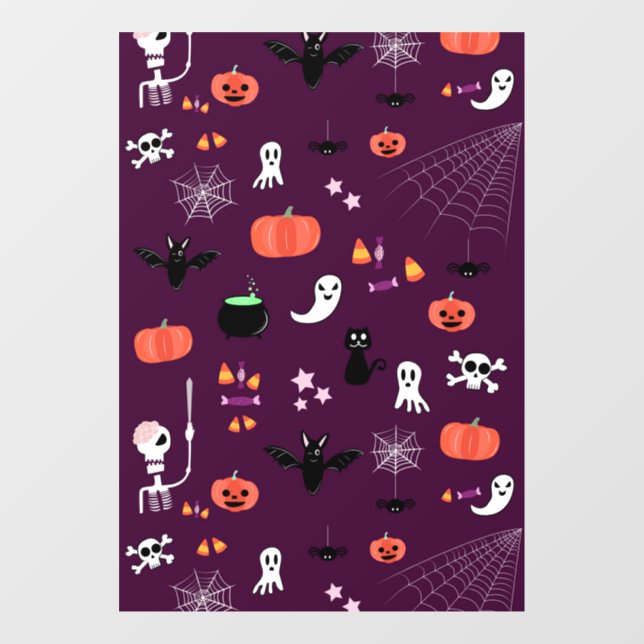 Halloween Fensteraufkleber (Blatt)
