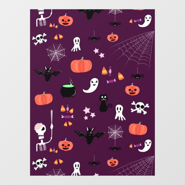 Halloween Fensteraufkleber (Blatt)