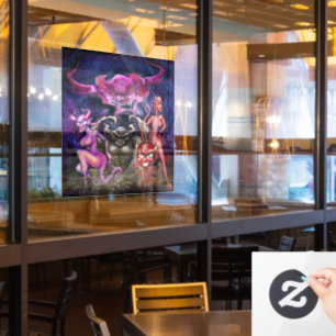 Halloween-Fensterklammer Fensteraufkleber