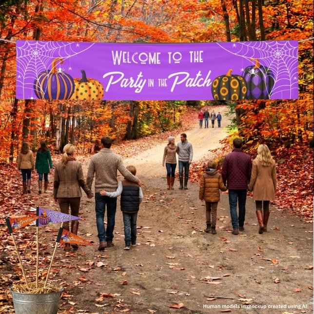 Halloween-Fest Kürbisfeld Banner (Von Creator hochgeladen)