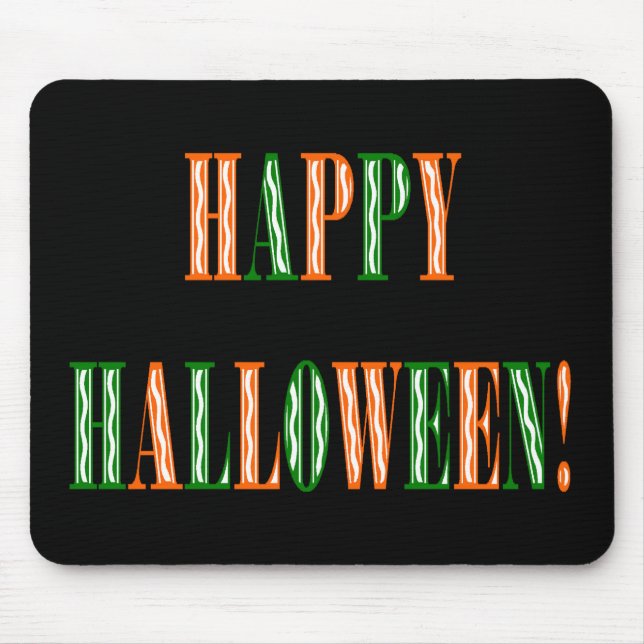 Halloween Festival Text Mousepad (Vorne)