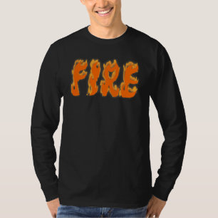 Halloween Feuer Eis Paar Passende T-Shirt