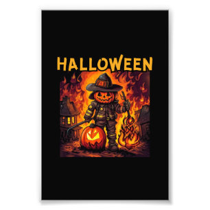Halloween, Feuerwehrmann, Trick oder Lust? Fotodruck
