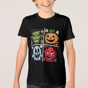 Halloween-Figuren Tri-Blend Shirt