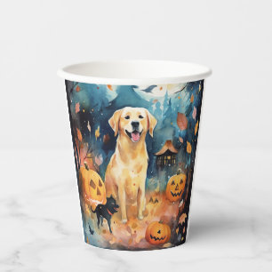 Halloween Finnischer Lappund mit Pumpkins Beängsti Pappbecher