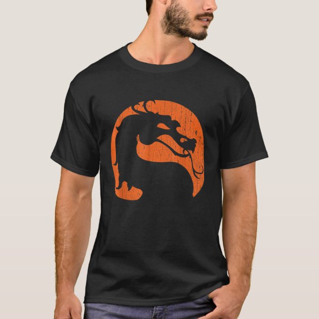 Halloween Fire Breathing Dragon Beast Pumpkin Jack T-Shirt (Vorderseite)