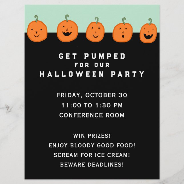 Halloween Firmenparty Flyer (Vorne)