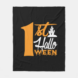 Halloween First Halloween Birthday Fleecedecke