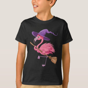 Halloween Flamingo Hexe hasst Beängstigende Kostüm T-Shirt