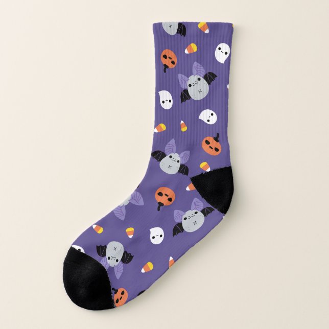 Halloween-Flechtmuster Socken (Rechts - Innen)