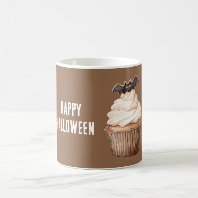 Halloween-Fledermaus-Cupcake Kaffeetasse (Mittel)