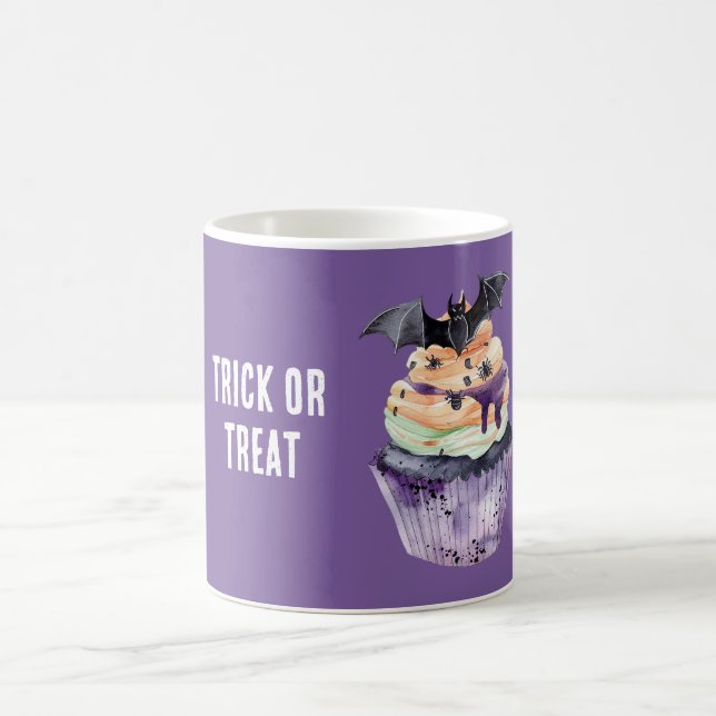 Halloween-Fledermaus-Cupcake Kaffeetasse (Mittel)